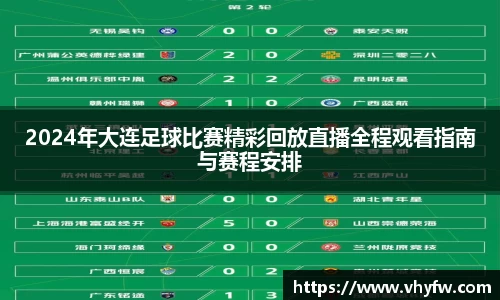2024年大连足球比赛精彩回放直播全程观看指南与赛程安排